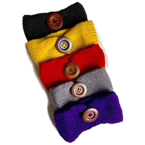 SO CUTE Baby Headband with Button - Picture 4 of 4